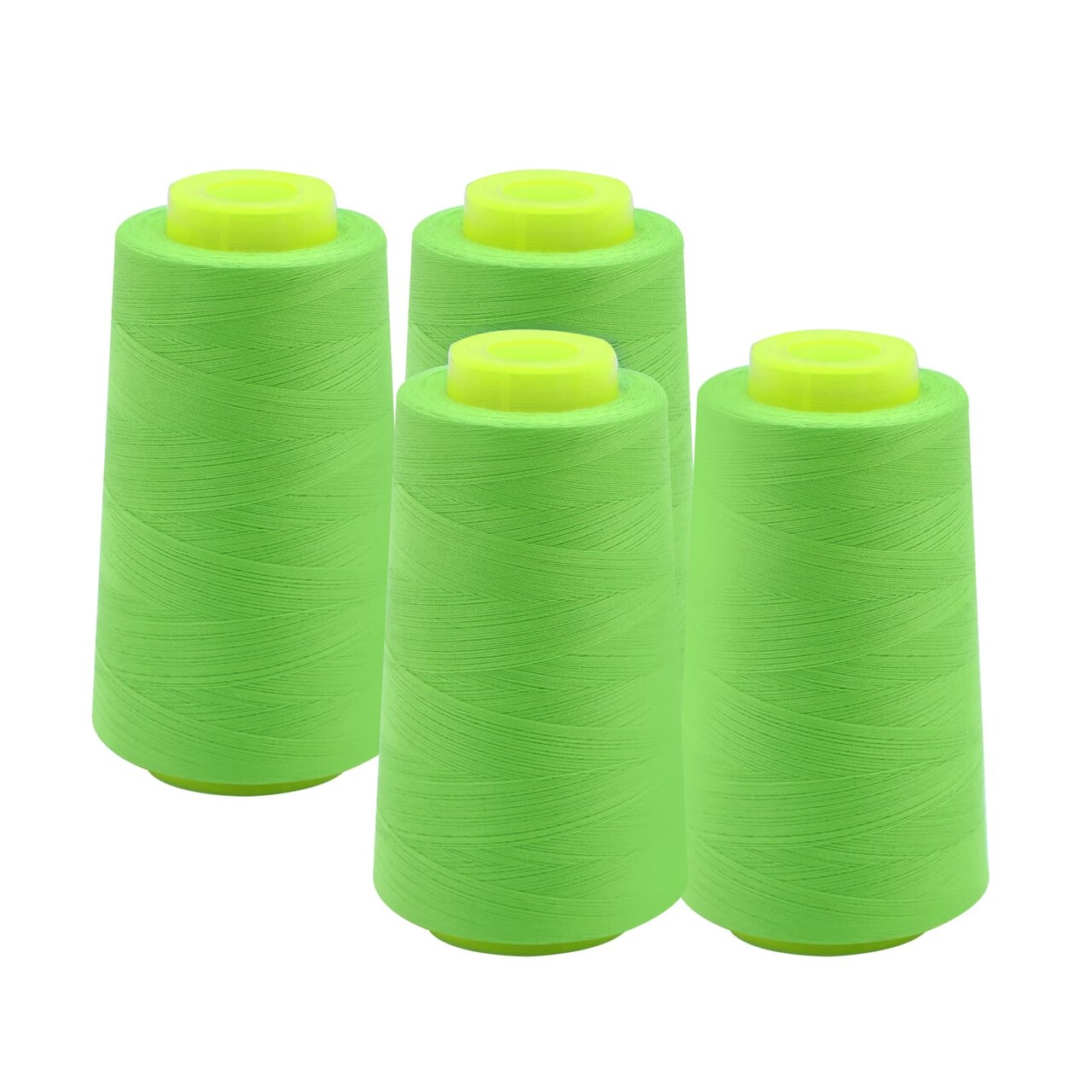 EVERLOCK Serger Thread – 4 Cones, 3000 Yards Each – 40 Weight, 2-Ply Spun Polyester – Strong, Low-Lint Overlock Thread for Serger Machines – All-Purpose Sewing & Finishing